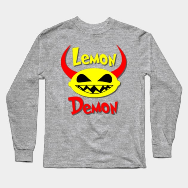 Lemon Demon Long Sleeve T-Shirt by Din0sur